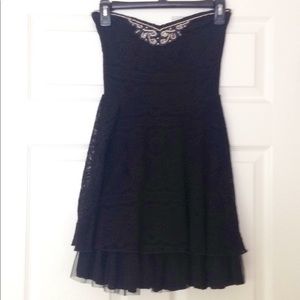 Free People lace & tulle mini dress